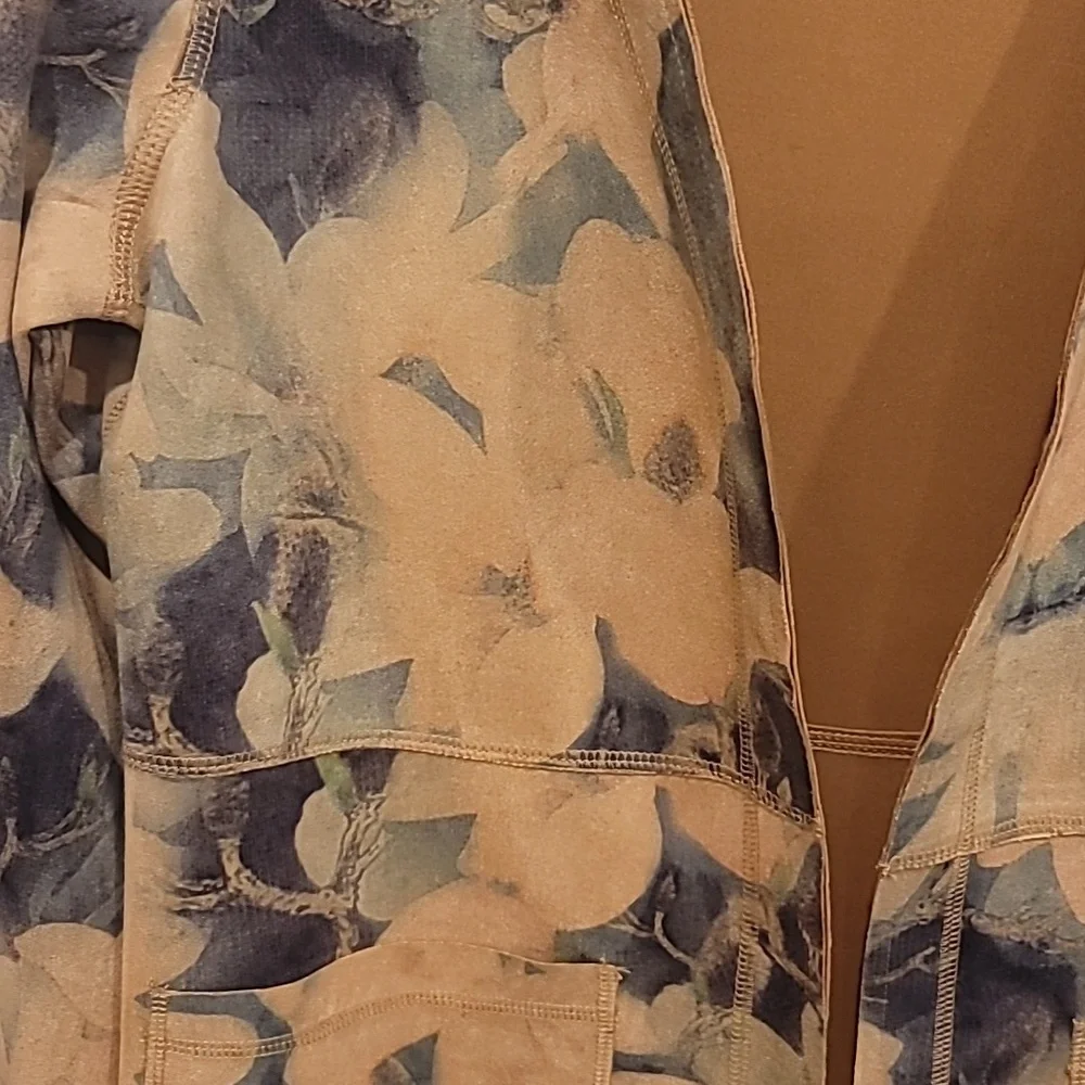 Solitaire Duster Floral, sz S, NWT - Picture 2 of 6